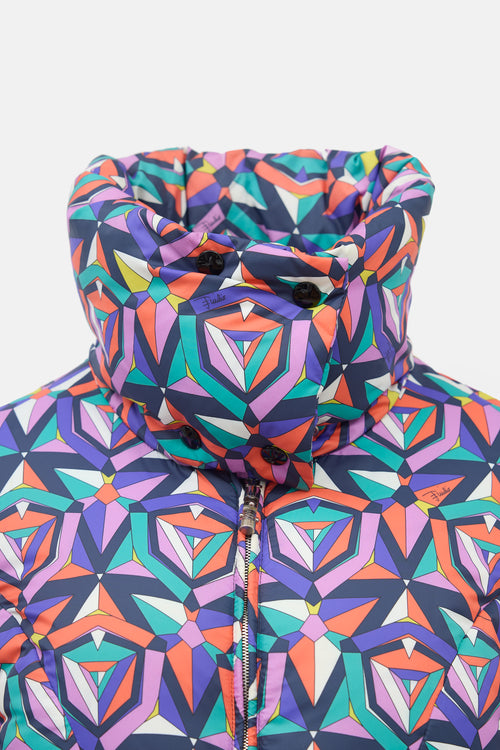 Emilio Pucci Down Printed Puffer Jacket