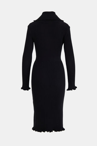 Rabanne Ribbed Zip Dress
