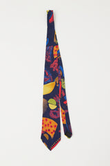 Paco Rabanne Navy & Multicolour Abstract Tie