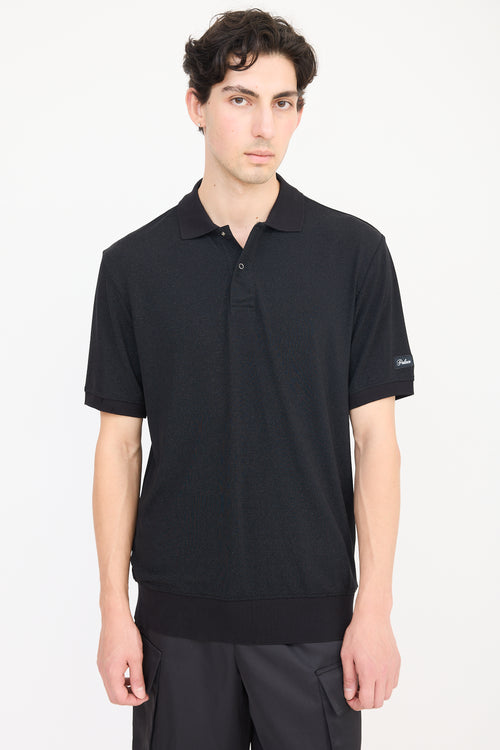 Palace Black Lurex Polo