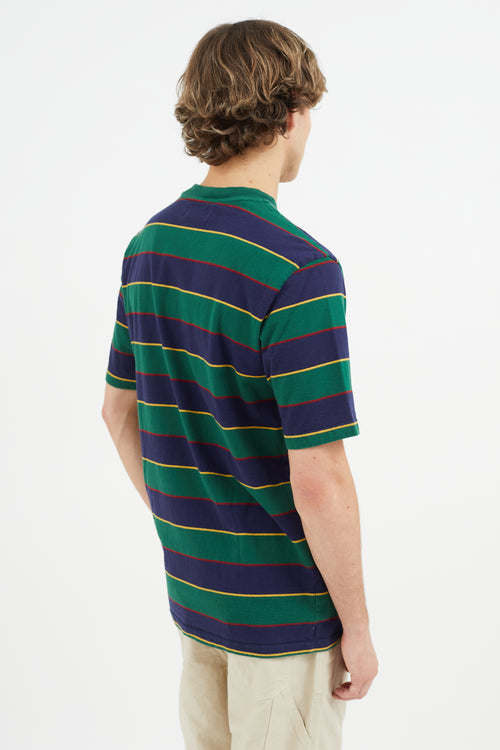 Palace Green & Multicolour Embroidered Logo T-Shirt