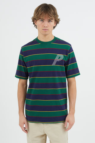 Palace Green & Multicolour Embroidered Logo T-Shirt