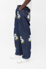 Palace Navy & Multicolour Graphic Jeans