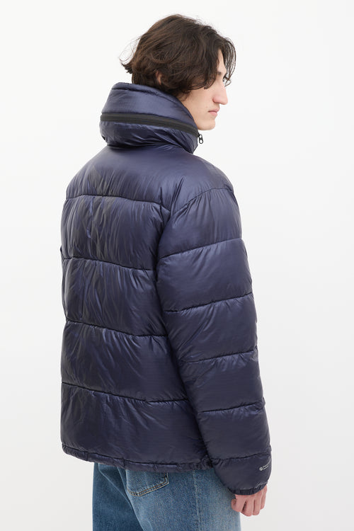 Palace Navy Nylon Pertex Fuse Puffa Puffer Jacket