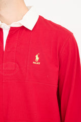 Palace X Polo Ralph Lauren Red & White Panelled Polo