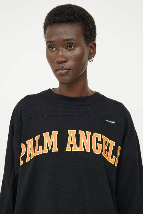 Palm Angels Black Chest Logo Top