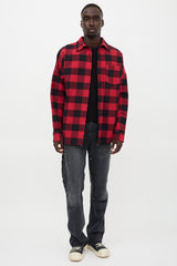 Palm Angels Checked Logo Shirt