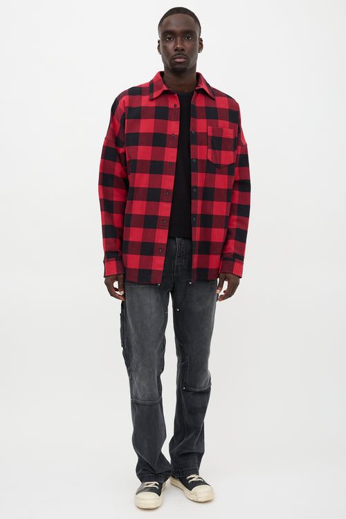 Palm Angels Checked Logo Shirt