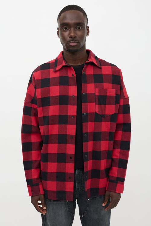Palm Angels Checked Logo Shirt