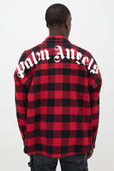 Palm Angels Checked Logo Shirt