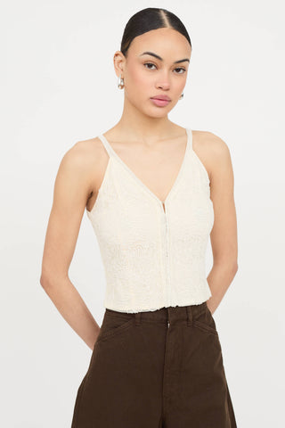 Pamela Dennis Beaded Sleeveless Top