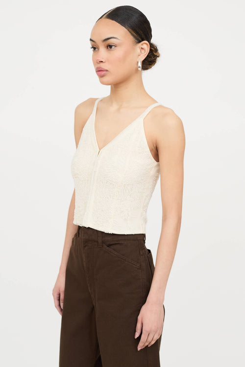 Pamela Dennis Beaded Sleeveless Top