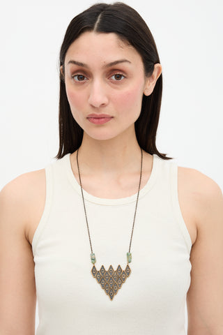 Pamela Love FW 2013 Oculus Pyramid Pendant Necklace