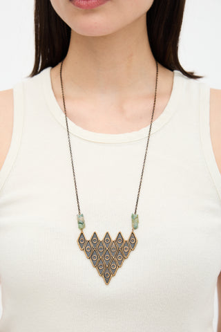 Pamela Love FW 2013 Oculus Pyramid Pendant Necklace