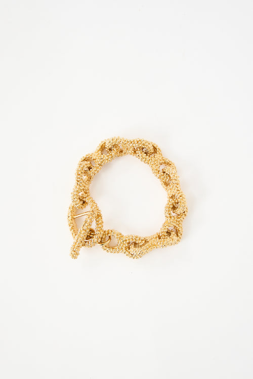 Paola Sighinolfi Vega Textured Chain Bracelet