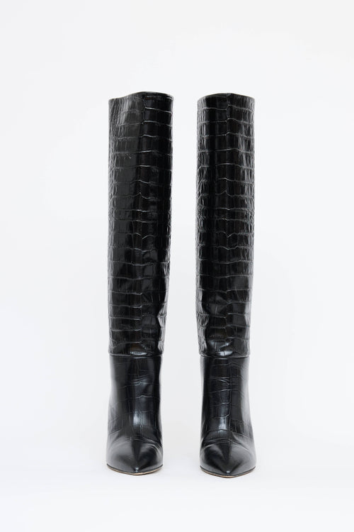 Paris Texas Embossed Tall Boot