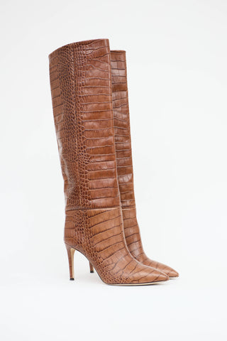 Paris Texas Embossed Knee High Boot