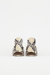 Paris Texas Embossed Leather Mule