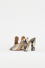 Paris Texas Embossed Leather Mule