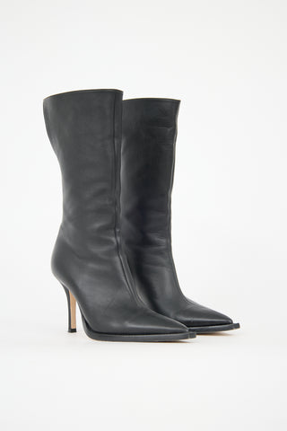 Paris Texas Leather Cutout Boot