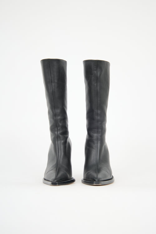 Paris Texas Leather Cutout Boot