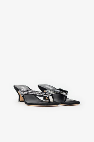 Paris Texas Suede Square Toe Sandal