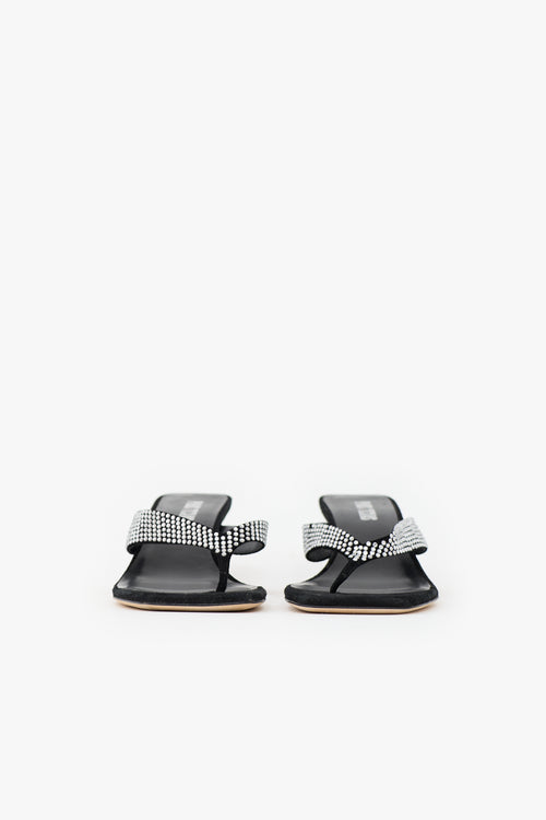 Paris Texas Suede Square Toe Sandal