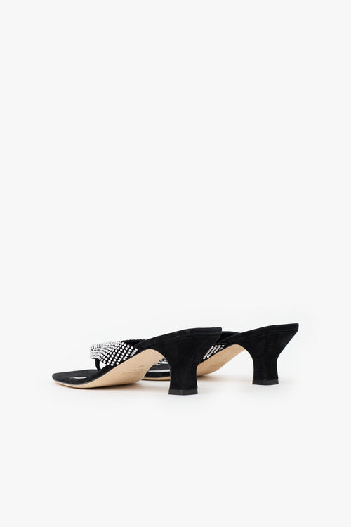 Paris Texas Suede Square Toe Sandal