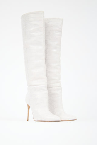 Paris Texas Textured Leather Boot