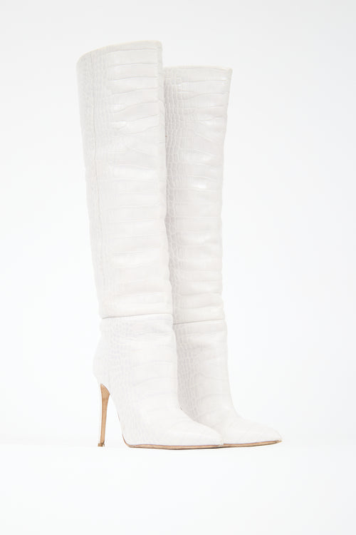 Paris Texas Textured Leather Boot