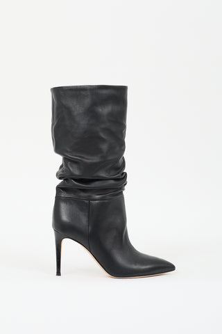 Paris Texas Black Leather Slouchy Boot