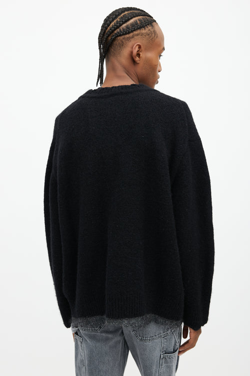 Pas De Calais Black & Grey Trim Sweater