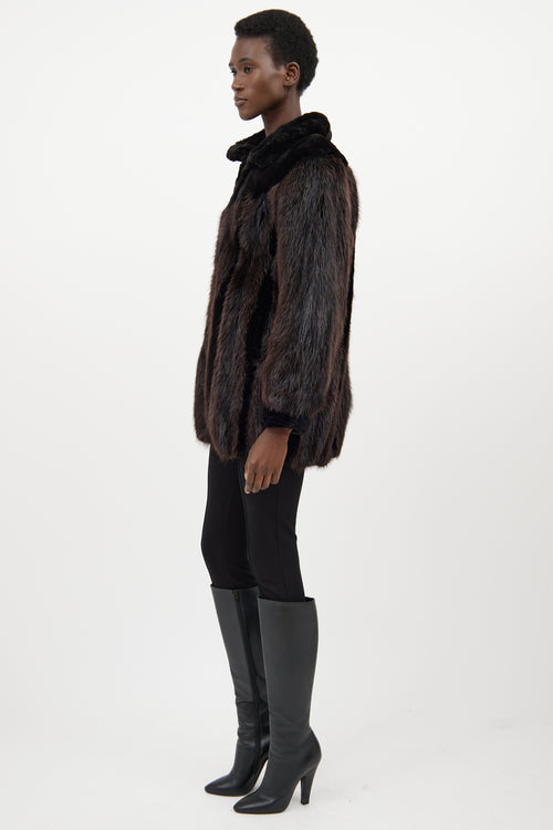 VSP Archive Black & Brown Fur Jacket