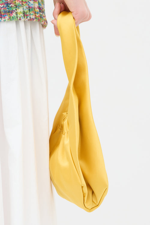 Patou Yellow Satin Le Biscuit Bag