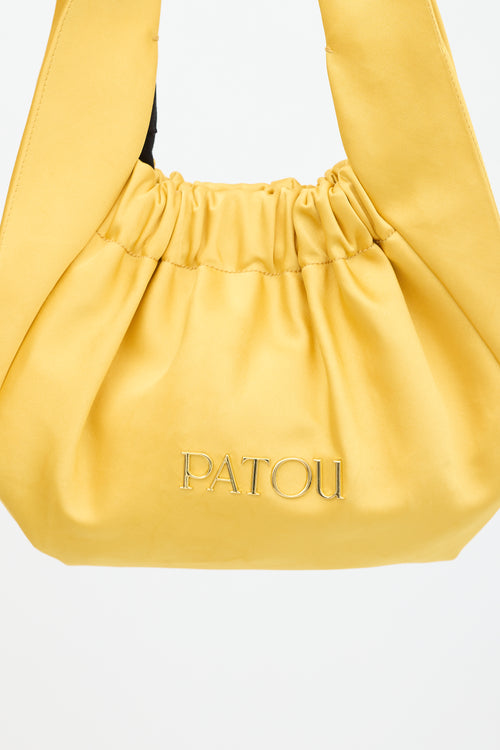 Patou Yellow Satin Le Biscuit Bag