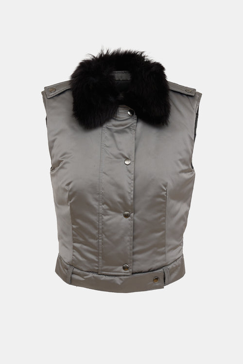 Paul Hardy Fur Trim Vest