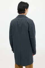 Paul Smith Green & Blue Plaid Coat