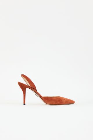 Paul Andrew Suede Rhea Slingback Pump