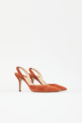 Paul Andrew Suede Rhea Slingback Pump