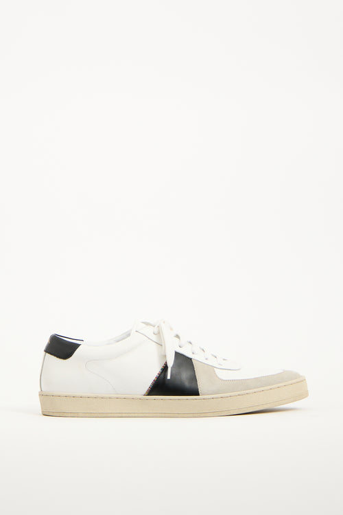 Paul Smith White Leather Harkin Sneaker