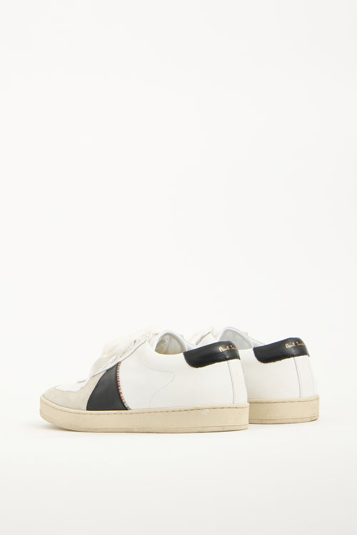 Paul Smith White Leather Harkin Sneaker