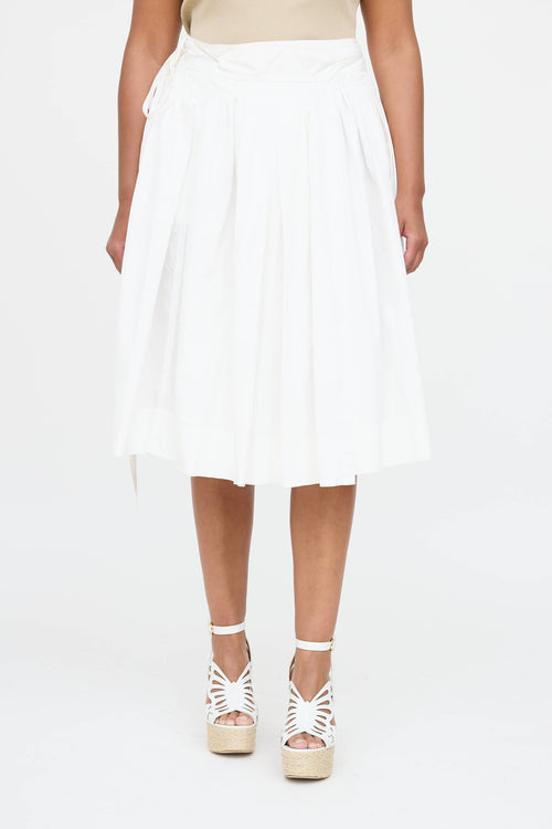 Pauw Pleated Wrap Skirt