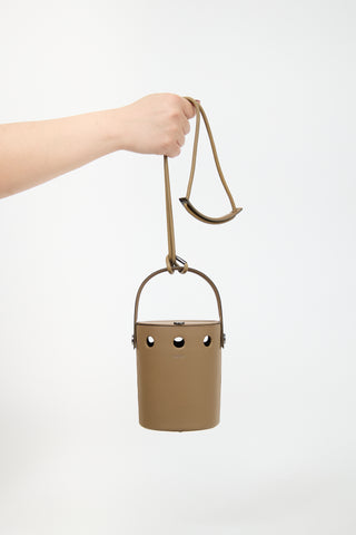 Perrin Leather Le Mini Seau Top Handle Bag