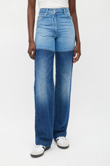 Peter Do Blue Two Tone Jeans