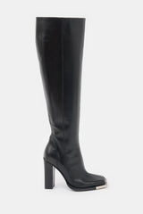 Peter Do Leather Metal Tip Knee Boot