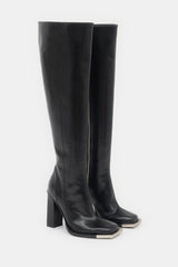 Peter Do Leather Metal Tip Knee Boot