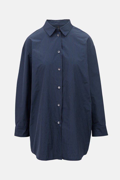 Peter O. Mahler Nylon Pinstripe Shirt
