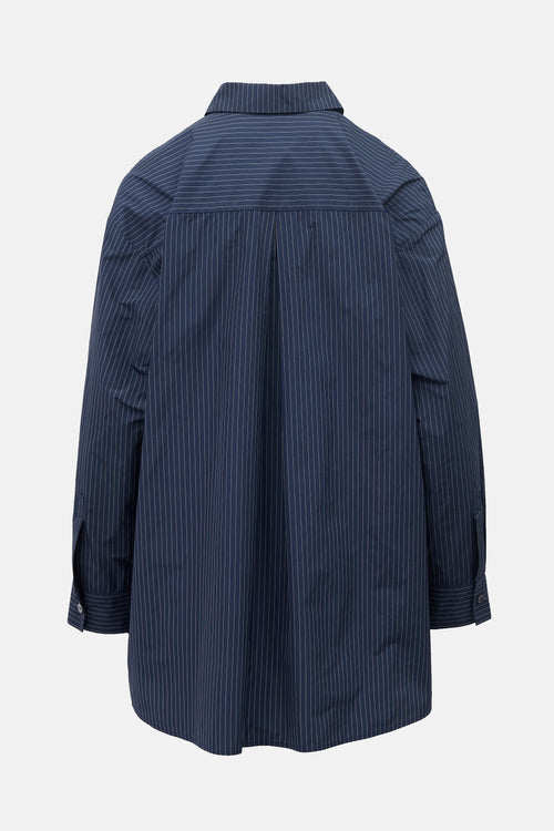 Peter O. Mahler Nylon Pinstripe Shirt
