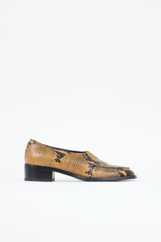 Peter Do Embossed Leather V-Neck Loafer