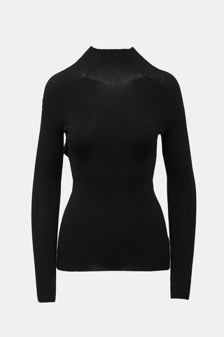 Peter Do Ribbed Sash Turtleneck Sweater